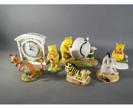 Royal Doulton - A quantity of Winnie The Pooh collection figurines to include WP16 Pooh's Blue Balloon, WP7 Eeyore's Tail, WP