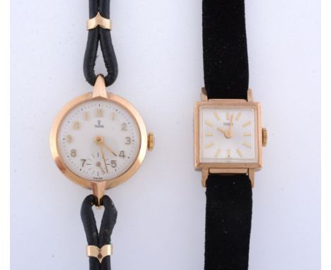 Tudor, Lady's 9 carat gold wrist watch, circa 1965   Movement: Cal. 2325, manual wind, 17 jewels   Case: 9 carat gold case, s