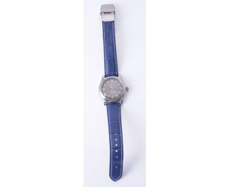 Piaget   Stainless steel wrist watch with Cuervo Y Sobrinos repainted dial, no. 329097 Movement: Manual wind, 17 jewels   Cas