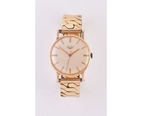 Longines, 9 carat gold wrist watch, circa 1963   Movement: Manual wind, 17 jewels   Case: 9 carat gold case, snap case back, 