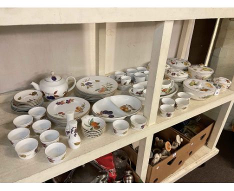 Large collection of Royal Worcester Evesham tableware.