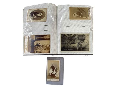 Album of CDV and postcards depicting royalty (T. R. H. Prince & Princess Louis of Hesse, Duke of Clarence, Empress of Russia 