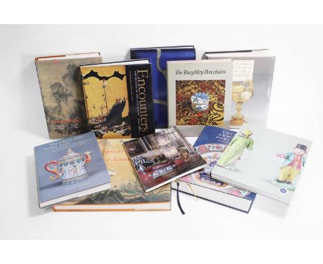 A collection of books on ceramics, glass, Asian art and jewellery, to include Dr J Kroes, 'Chinese Armorial Porcelain for the
