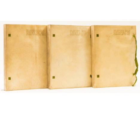 NO RESERVE Chaucer (Geoffrey) The Canterbury Tales, 3 vol., number 193 of 500 copies on hand-made Riccardi paper, titles in b