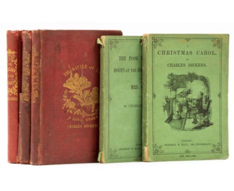 NO RESERVE Dickens (Charles) A Christmas Carol, reading edition, scattered spotting, original printed wrappers, some splittin