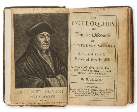 NO RESERVE Erasmus (Desiderius) The Colloquies, or Familiar Discourses, first edition in English, engraved portrait frontispi