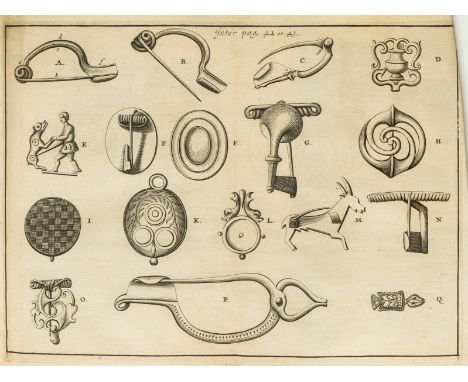 NO RESERVE Archaeology.- Smith (Joannes) Oppidum batavorum, seu Noviomagum, folding engraved plate, illustration in text, lib