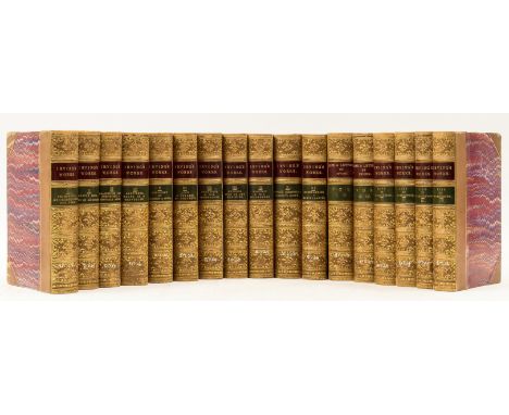 NO RESERVE Irving (Washington) The Works..., 17 vol., engraved frontispieces, some light offsetting, handsome 19th century ha