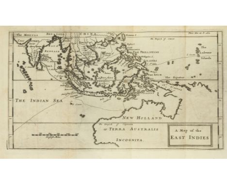 NO RESERVE Voyages.- Dampier (William) A New Voyage Round the World, first edition, 5 engraved maps (4 folding), folding fron