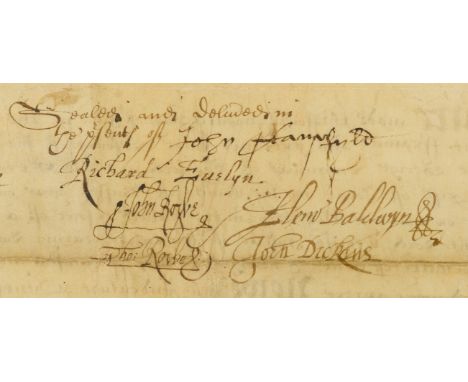 NO RESERVE Surrey &amp; Sussex.- Evelyn (Richard, father of John Evelyn, 1590-1640) &amp; John Stansfield, father-in-law of R
