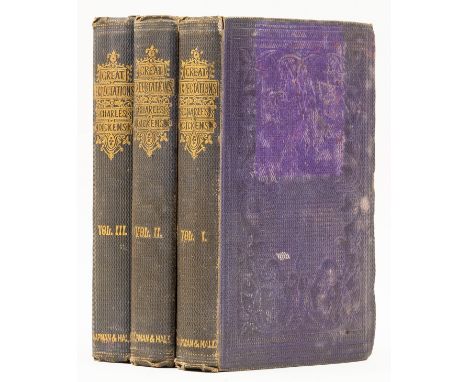 Dickens (Charles) Great Expectations, 3 vol., first edition, vol. 1-2 second issue, vol. 3 first issue, 32pp. publisher's cat