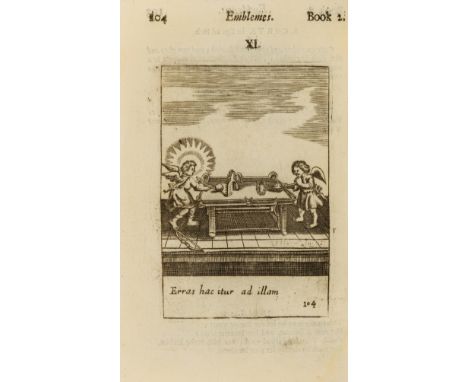 NO RESERVE Quarles (Francis) Emblems, lacking engraved title, letterpress title laid down with repaired tear and some margina