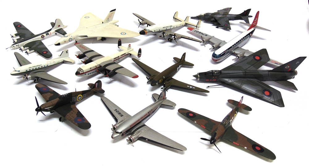 Thirteen Assorted Corgi Diecast Model Aircraft Most Mint Or Near Mint