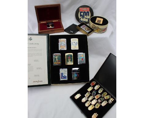 Zippo - Olympic Games Collection, centennial Olympic games , Atlanta 1996, a set of seven lighters each decorated with differ