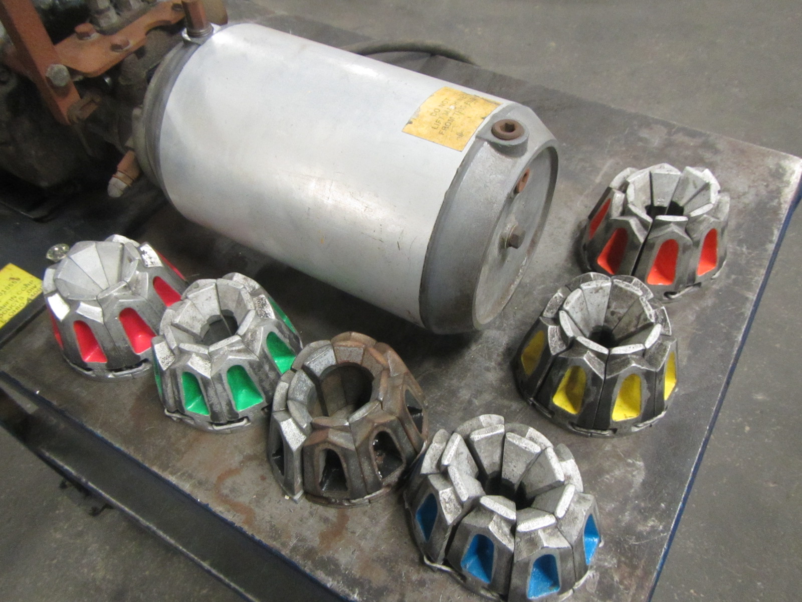 Parker Parkrimp model 80C080 Hydraulic Hose Crimper with 6 crimping dies