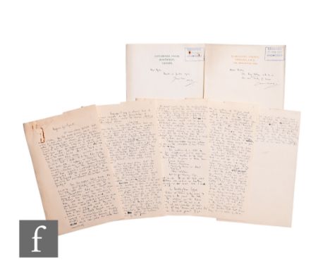 A.A.Milne -&nbsp;(1882-1956 - Author - Winnie the Pooh) - Two autographed letters signed with initials to Muller on Mallord S