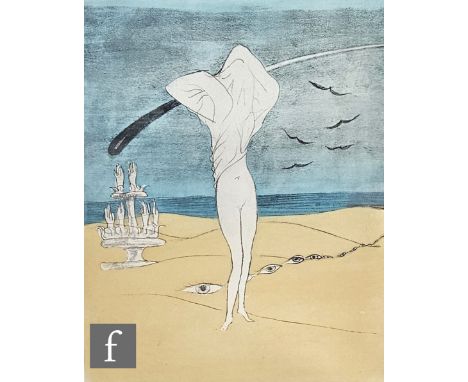 MAN RAY&nbsp;(1890-1976) - 'Mon Premier&nbsp;Amour', soft ground etching with screen print, signed in pencil and numbered 58/