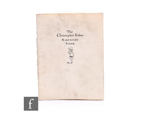 A.A.Milne -&nbsp;(1882-1956 - Author - Winnie the Pooh) - The original draft manuscript in ink for “The Christopher Robin Bir