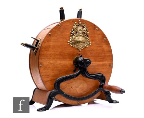 A Victorian Kent knife grinder, hand crank operation, width 43cm.