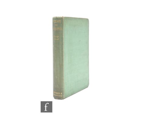 Orwell, George - 'Homage to Catalonia', published by Secker &amp; Warburg, London, 1938, first edition, green cloth boards, 4