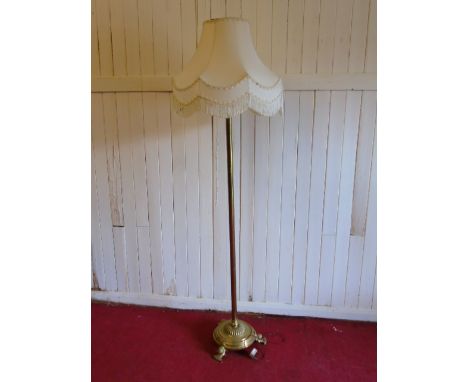 A Brass standard lamp