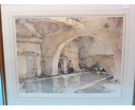 A large colour print - after W. Russell Flint, limited edition, 20 x 28in.