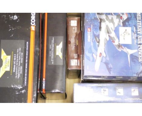 Corgi Aviation Archive, diecast replicas of frontline, military and civil aircraft including a AA37003 Vickers VC-10 K MK2 R.