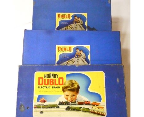 Hornby Dublo 00 Gauge  3-Rail Set near Empty Boxes,  EDP1 'Sir Nigel Gresley' Passenger Set ( some track and Guarantee slip, 