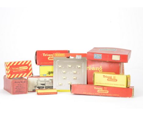 Tri-ang Minic Car Ferry Quay  TT spares and Miscellaneous 00 Gauge Boxes, Hornby R767 Sheep(ten in original pack), Tri-ang Mi
