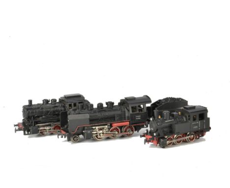 Marklin HO Gauge German 2-rail (converted) Locomotives, including class 24 058 2-6-0 and tender, class 69 005 0-6-0T and smal