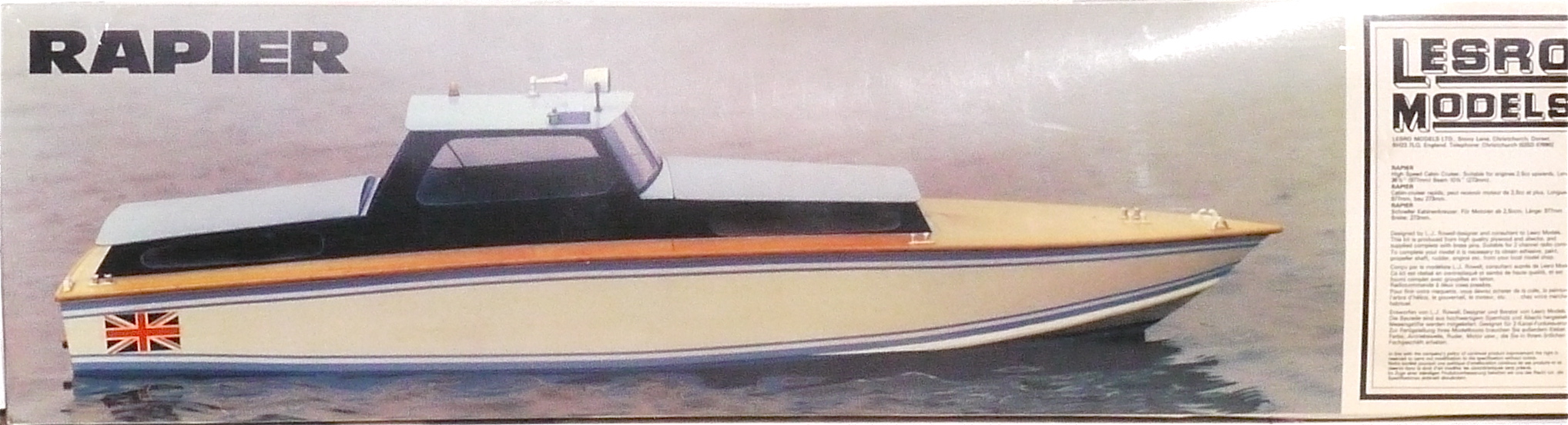 Lesro Models Rapier Cabin Cruiser Kit Including Instructions And