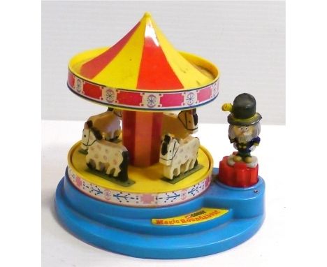 Corgi 'The Magic Roundabout' Carousel, 852, finished in blue, yellow, red, missing four of the five figures, working at time 