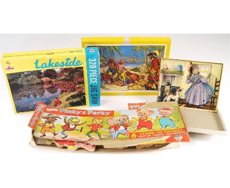 Jigsaw Puzzles, Victory, Philmar, Arrow Games and others, depicting T.V. characters, landscapes and machinery, composed of wo