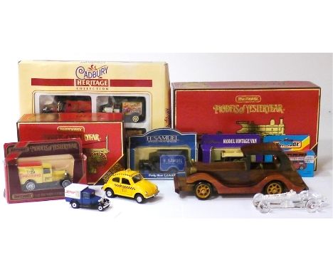 Modern Diecast, cars and commercial vehicles by Matchbox MOY, Lledo, Onyx and others, including 1936 Leyland 'Cub' Fire Engin