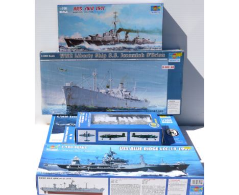Trumpeter Military Ships and Aircraft Kits, no. 04548 USS Independence LCS-2, no. 05301 WW2 Liberty Ship S.S. Jeremiah O'Brie