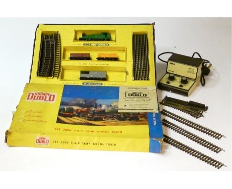 Hornby Dublo 00 Gauge 2-Rail 0-6-0 Goods Set and Accessories with Gaugemaster controller, 2006 Set comprising green 0-6-0 Tan