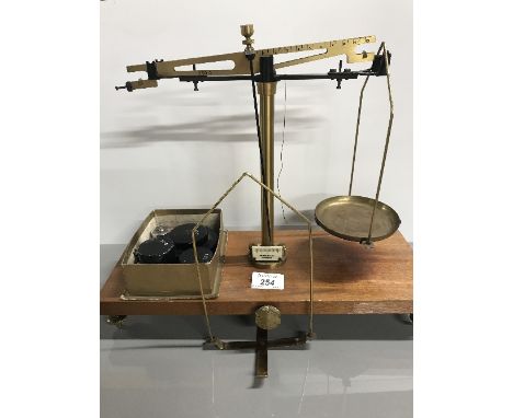 VINTAGE BRASS SCALES MCQUILKIN & CO GLASGOW