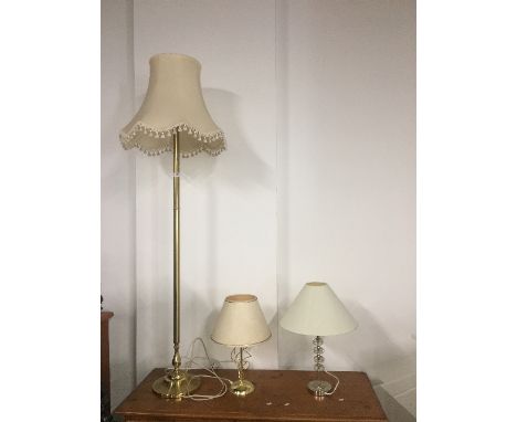 STANDARD LAMP & 2 TABLE LAMPS