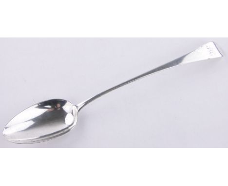 A George III silver stuffing spoon,maker's marks W S, London 1798, length 29 cm