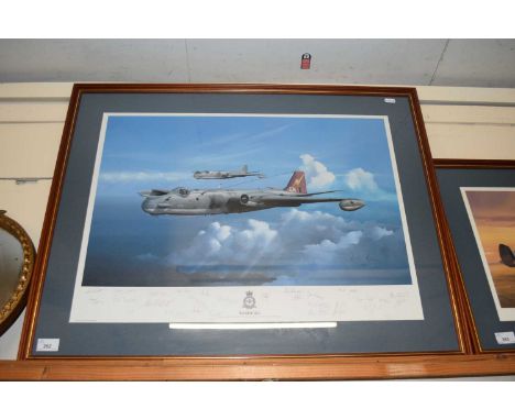 After K C Kaye, Warthogs, coloured print, framed and glazed