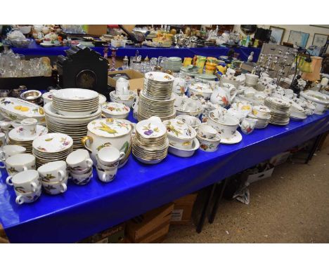 An extremely large and extensive collection of Royal Worcester Evesham pattern dinner, tea and coffee wares