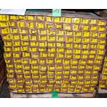 Pallet "T" transitions, approx. (168) boxes, (7) pcs/box various colors