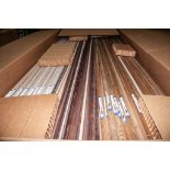 Coffin box with quarter round molding various colors