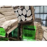 Two Pallets- (182) boxes, Quarter round, 94" Long various colors - 10 per box & (102) boxes Flush st