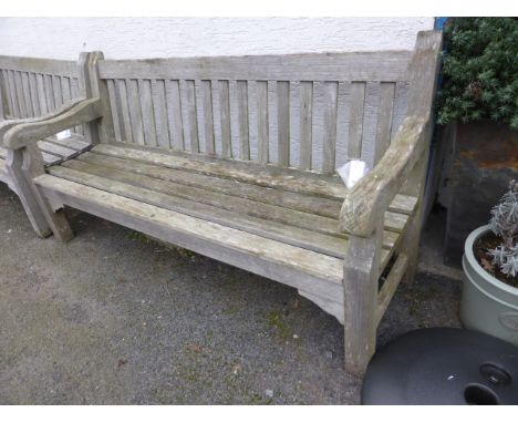 A Barlow Tyrie 'Rothesay' teak garden bench