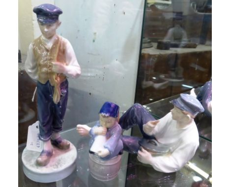 Three Royal Copenhagen porcelain figures, to include numbers 620-865-3689.