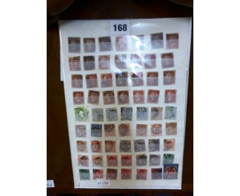A sheet of GB stamps to include Army, I.R. and Gov officials.