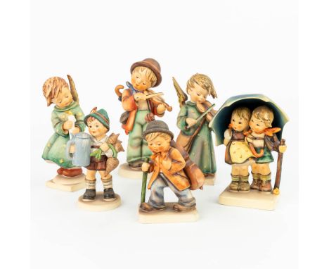 A collection of 6 Hummel statues:Ê: 21/I, 188-1948, 71, 89/I, 2/I, made by Goebel in Germany. Condition: Restoration to the f