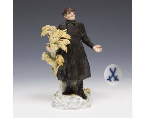 Altenburger Gutsbesitzer. Meissen. 1898-1923. Modell-Nr. Q 190 c.             Höhe: 15 cm.             Modell von Hugo Spiele
