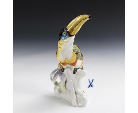Pfefferfresser. Meissen. Schwertermarke, Jahreszeichen 1982, 1. Wahl. Modell-Nr.: 77351 (alt Z 188). Entwurf: 1909.          